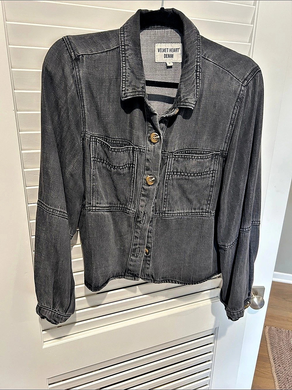 Gray Denim shirt Like New